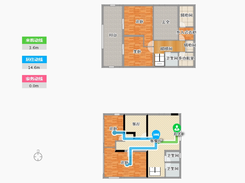 浙江省-宁波市-都市森林1号楼-195.51-户型库-动静线