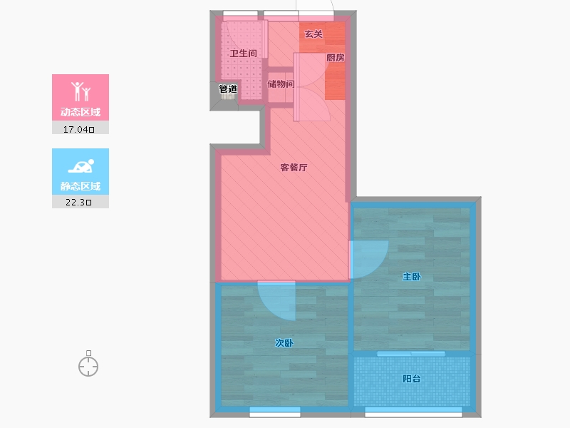 上海-上海市-洛川中路1100弄-34.09-户型库-动静分区