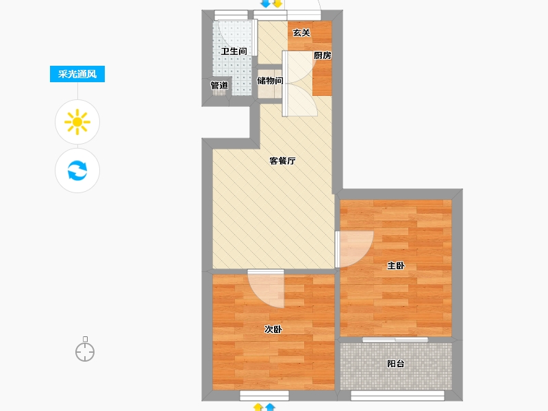 上海-上海市-洛川中路1100弄-34.09-户型库-采光通风