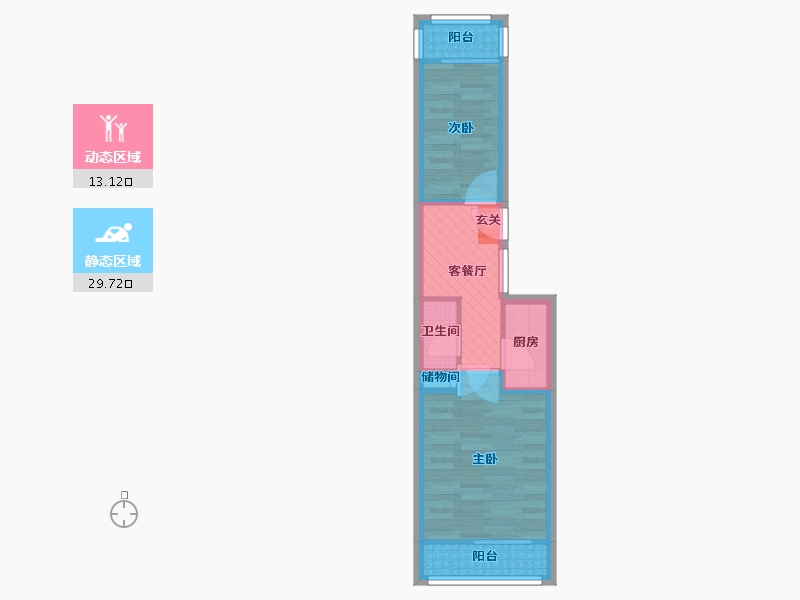 北京-北京市-贾家花园-36.46-户型库-动静分区