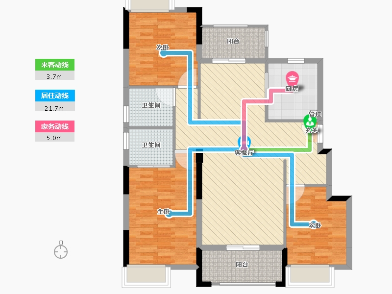 福建省-三明市-建发燕郡-97.01-户型库-动静线