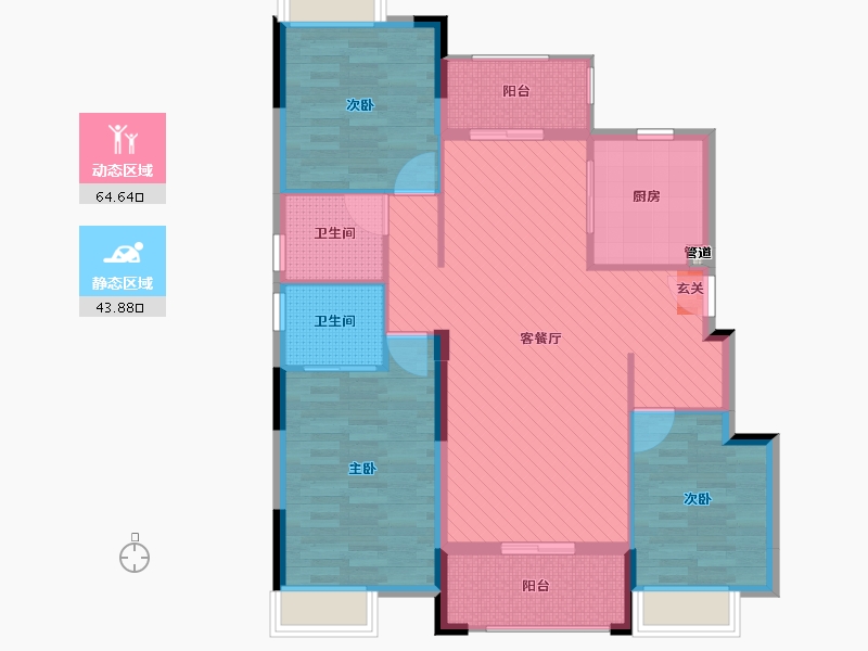 福建省-三明市-建发燕郡-97.01-户型库-动静分区