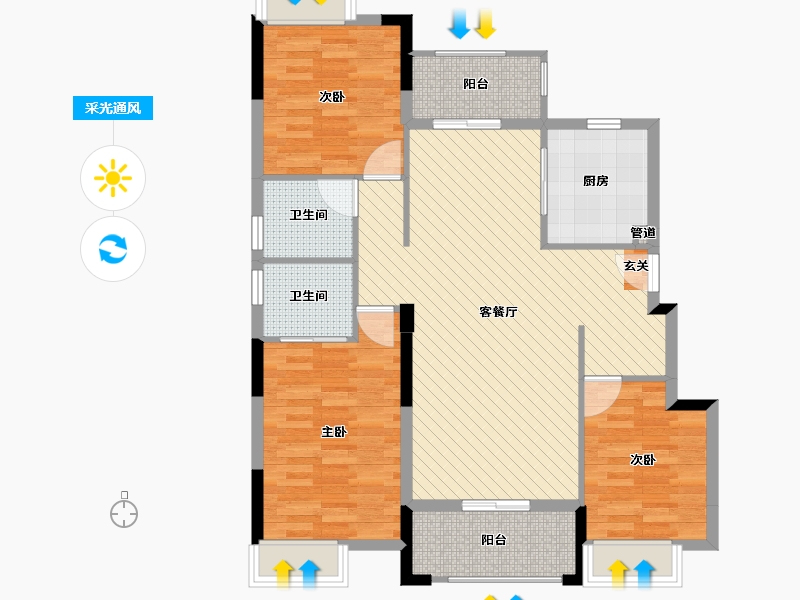 福建省-三明市-建发燕郡-97.01-户型库-采光通风