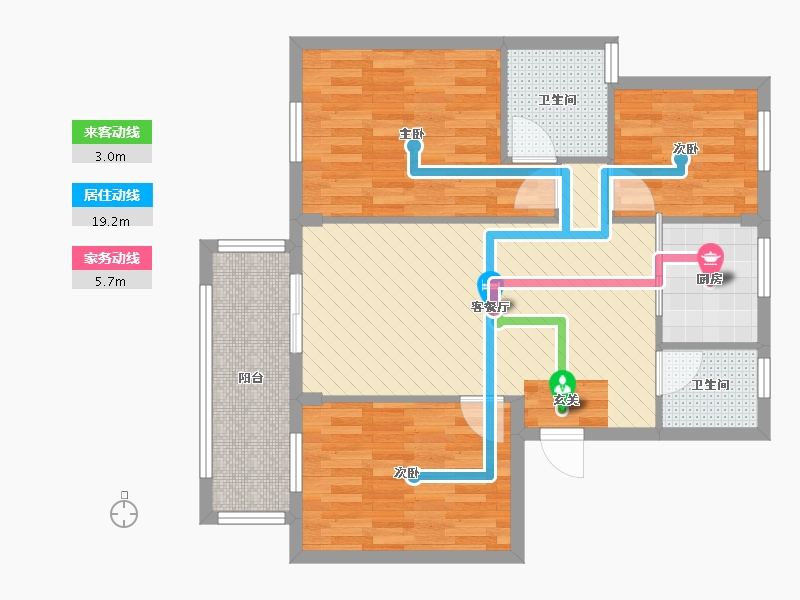 浙江省-嘉兴市-和悦家园-79.00-户型库-动静线