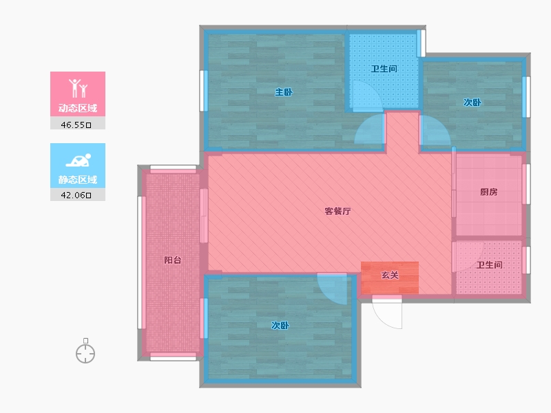 浙江省-嘉兴市-和悦家园-79.00-户型库-动静分区