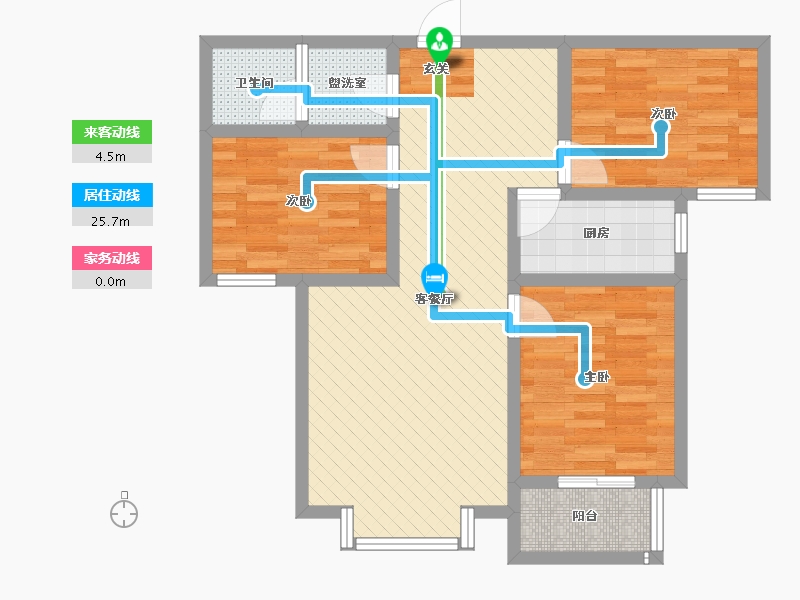 河北省-邯郸市-和庭小区-75.27-户型库-动静线