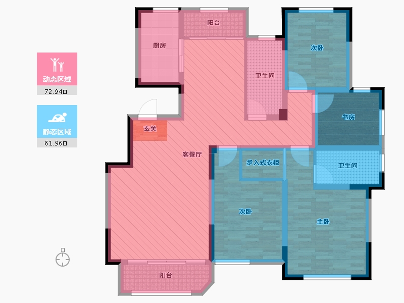 山东省-菏泽市-阳光尚城-117.48-户型库-动静分区