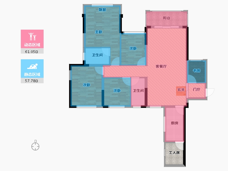 广西壮族自治区-贵港市-大将公馆-108.51-户型库-动静分区