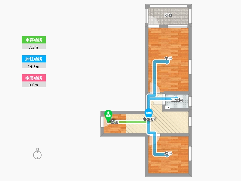 江苏省-南京市-回龙桥15号-46.38-户型库-动静线