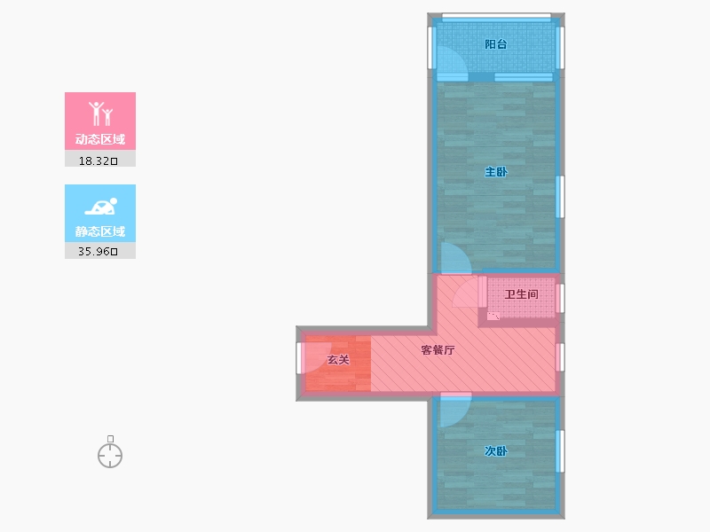 江苏省-南京市-回龙桥15号-46.38-户型库-动静分区