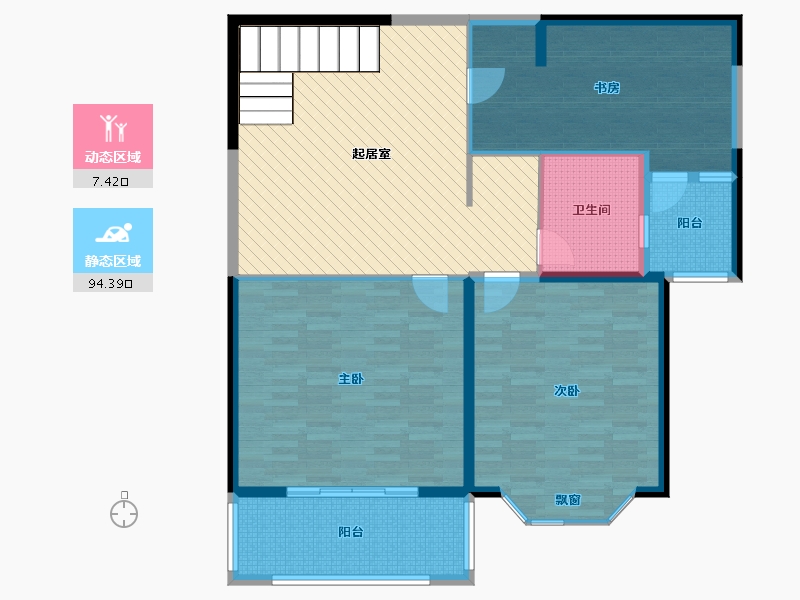 江苏省-无锡市-第一国际-129.00-户型库-动静分区