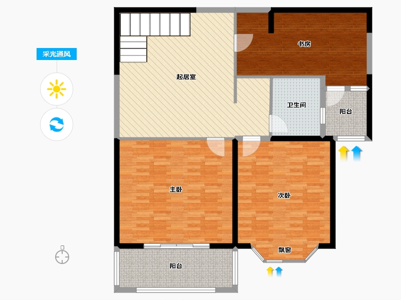 江苏省-无锡市-第一国际-129.00-户型库-采光通风