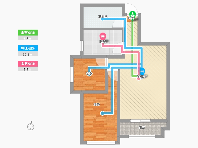 山西省-太原市-阳光揽胜-53.21-户型库-动静线