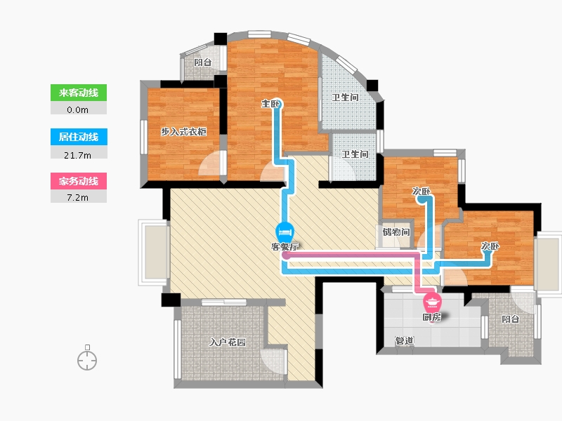 四川省-成都市-华润广场-95.25-户型库-动静线