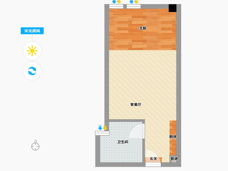 湖北省-武汉市-招商江湾国际-32.36-户型库-采光通风