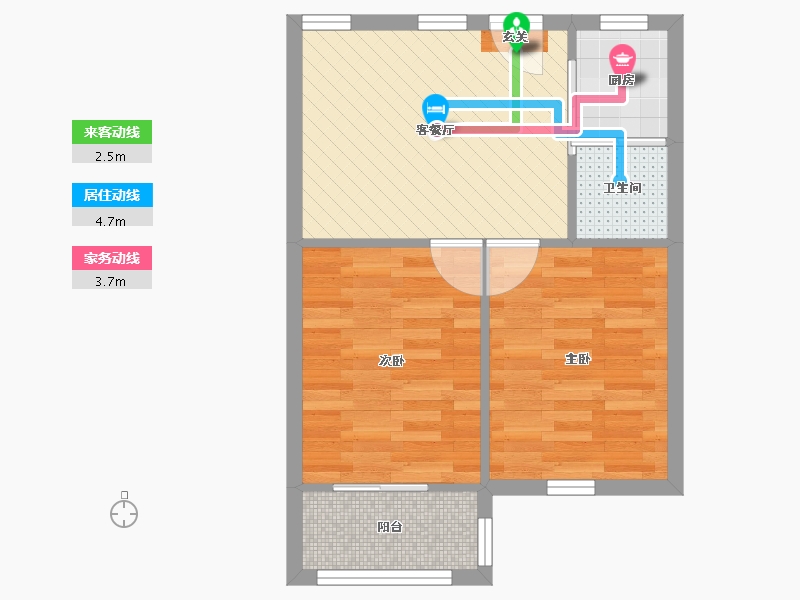 浙江省-杭州市-西溪河东-45.47-户型库-动静线