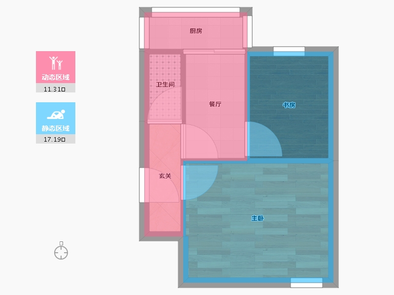 辽宁省-大连市-新昌街12号-24.19-户型库-动静分区