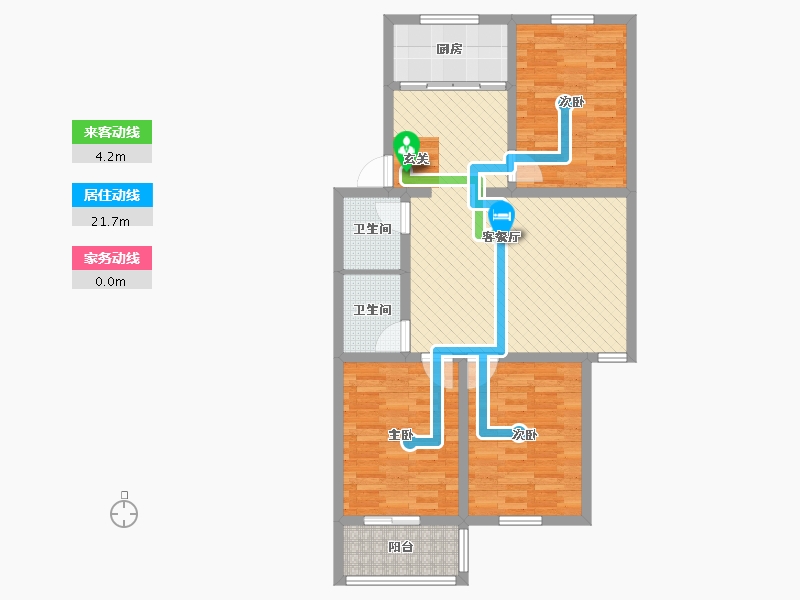 陕西省-西安市-千户社区-90.11-户型库-动静线