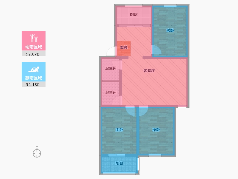 陕西省-西安市-千户社区-90.11-户型库-动静分区