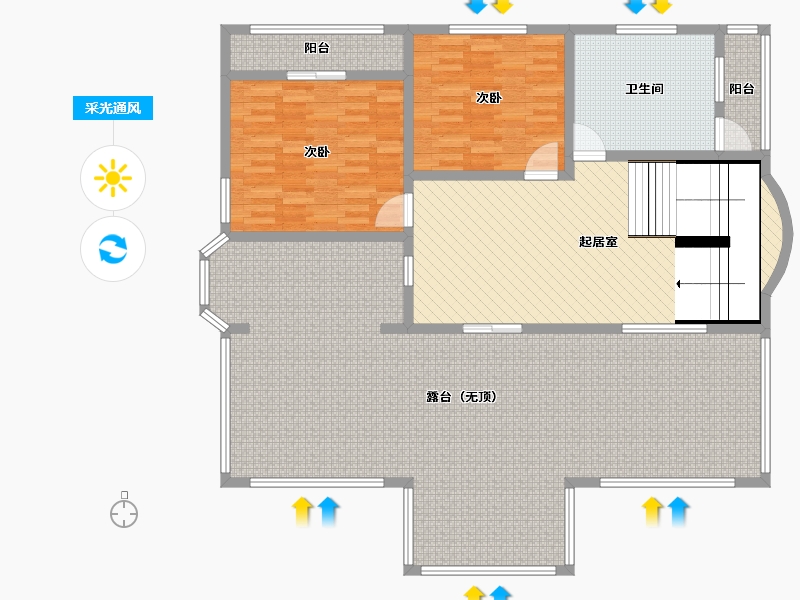 湖南省-邵阳市-自建房-160.83-户型库-采光通风