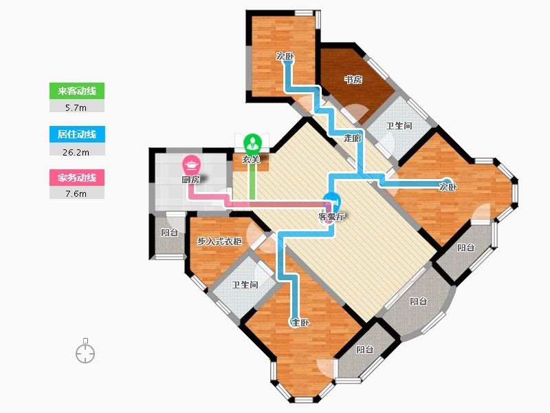 山东省-济宁市-奉源金河湾-132.10-户型库-动静线