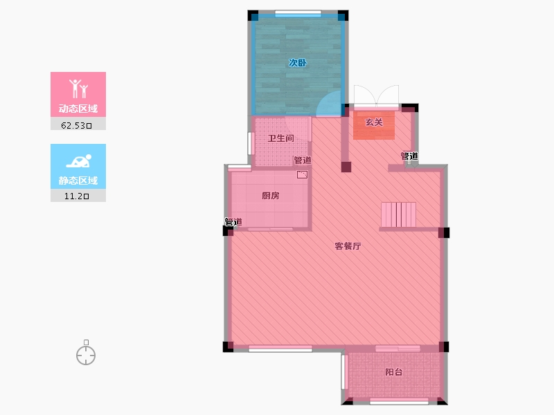 浙江省-宁波市-中梁首府-65.86-户型库-动静分区