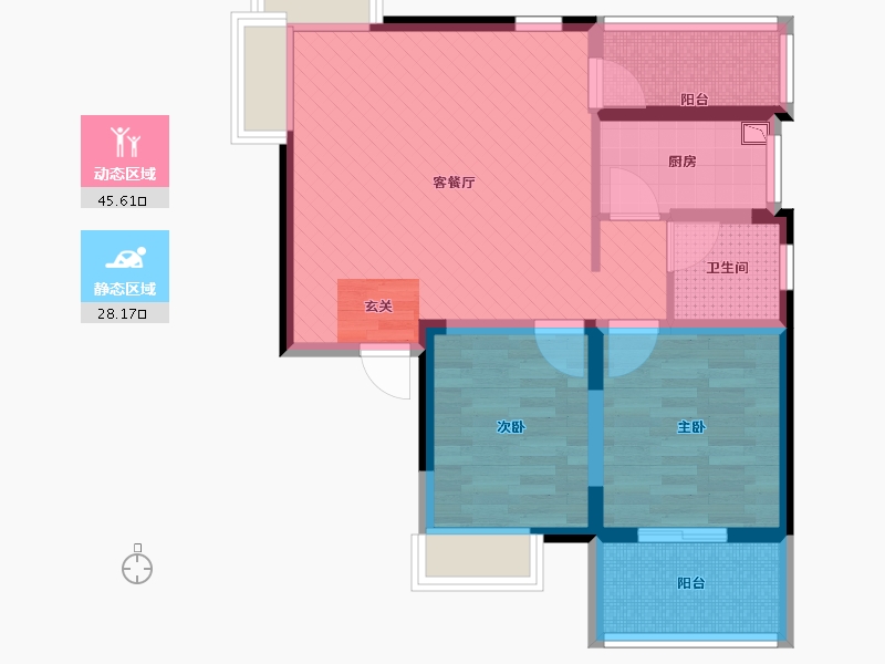 江西省-南昌市-天使水榭湾-南区-64.01-户型库-动静分区