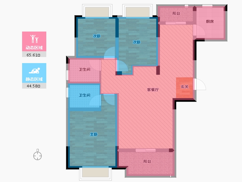 江西省-九江市-龙翔国际-96.00-户型库-动静分区