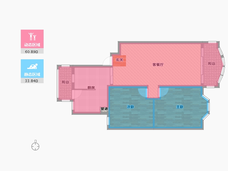 北京-北京市-西部名都-84.15-户型库-动静分区