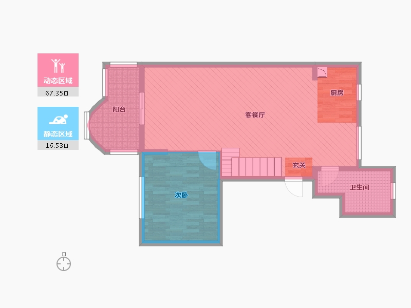 湖北省-武汉市-金珠港湾二期-75.78-户型库-动静分区