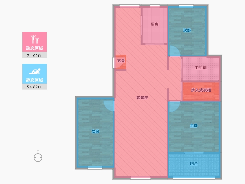 上海-上海市-紫薇和苑-118.02-户型库-动静分区