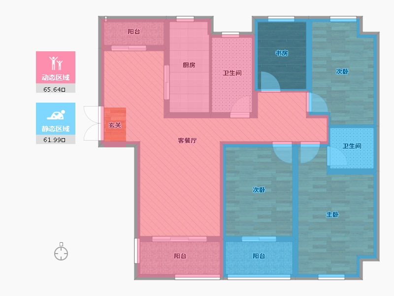 河北省-沧州市-东光城市广场-110.08-户型库-动静分区