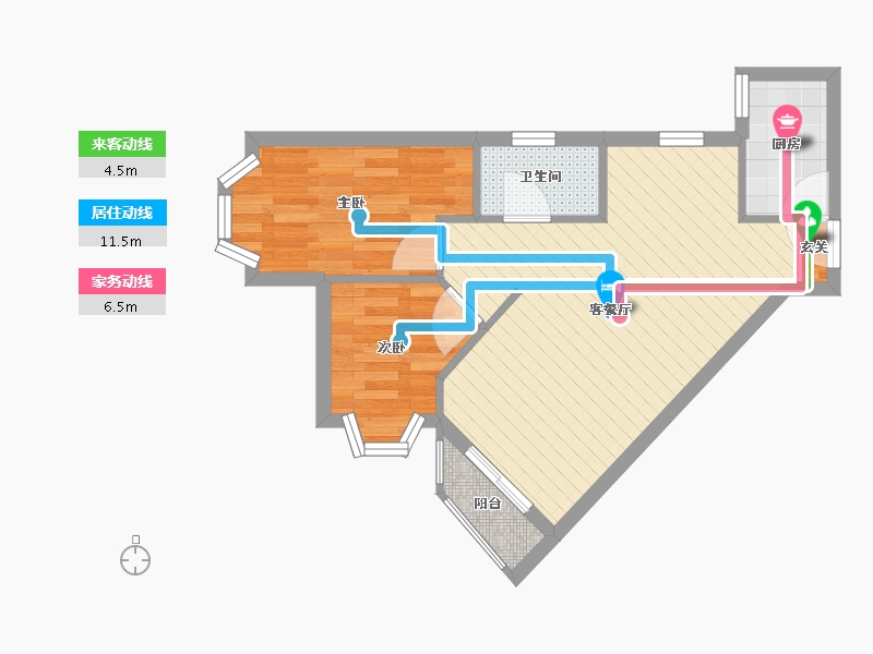 广东省-深圳市-朗庭豪园-47.95-户型库-动静线