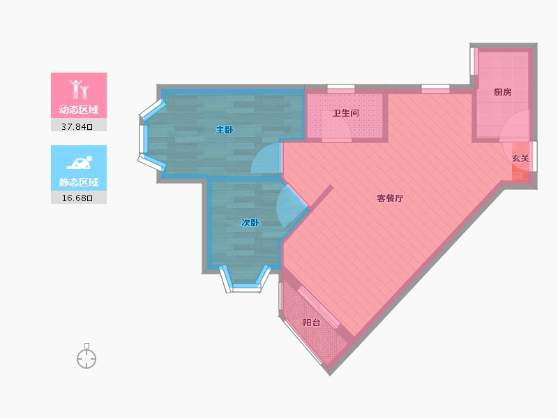 广东省-深圳市-朗庭豪园-47.95-户型库-动静分区