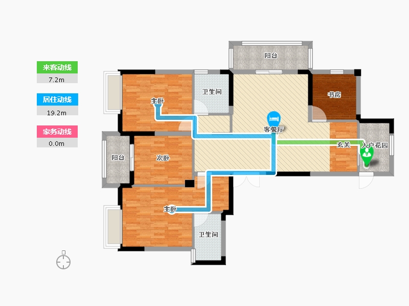 浙江省-温州市-新小区-112.39-户型库-动静线