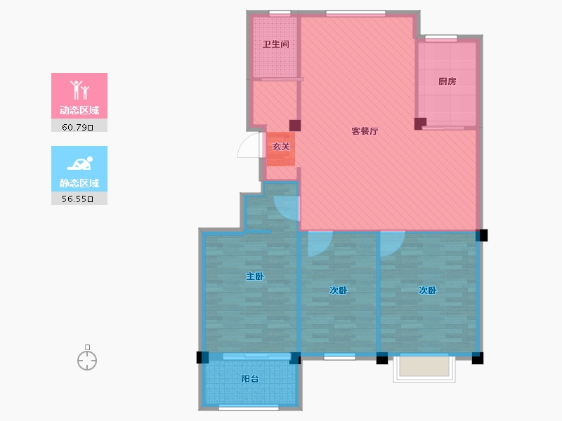 山东省-济宁市-城祥-107.00-户型库-动静分区