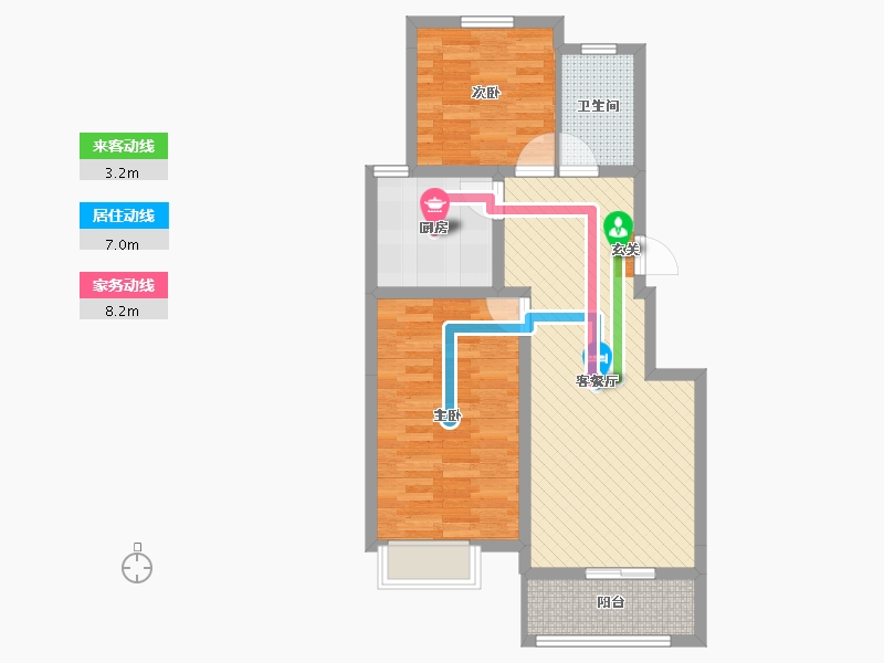 安徽省-滁州市-定远古城龙湾-68.79-户型库-动静线