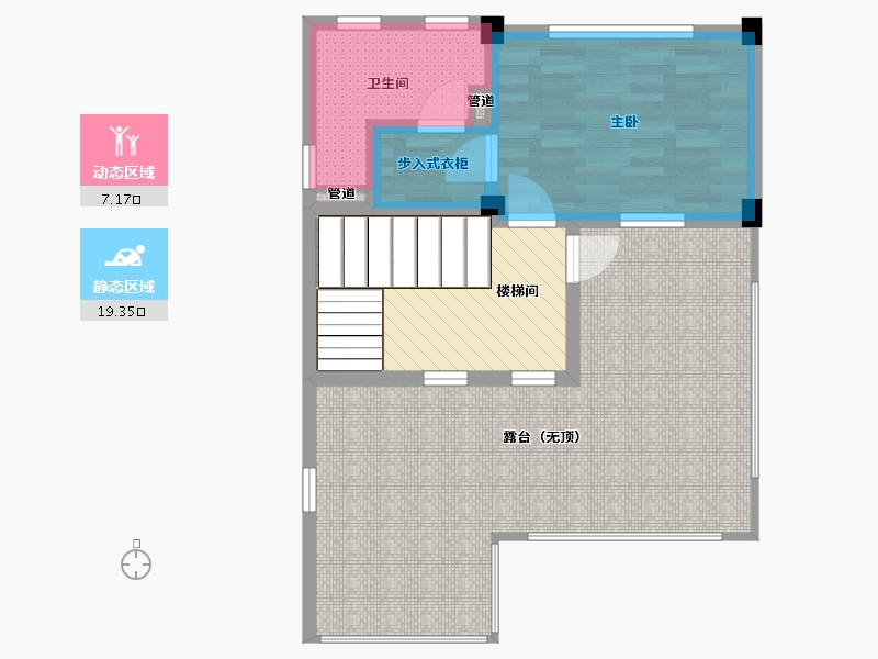 天津-天津市-时光小镇-70.90-户型库-动静分区