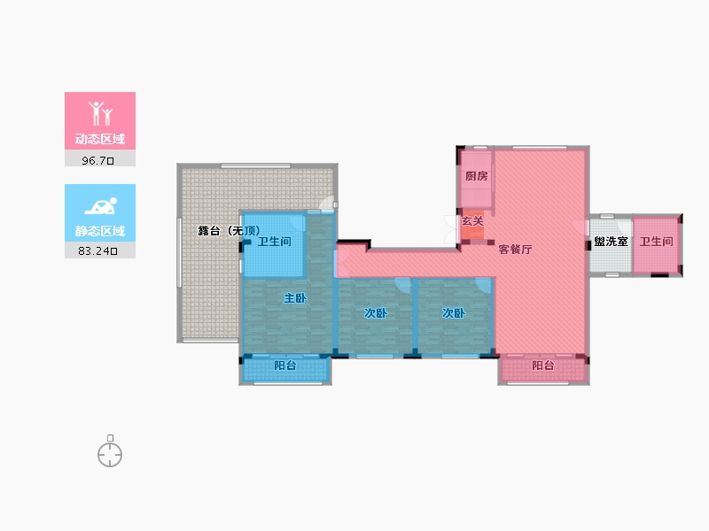 辽宁省-盘锦市-霞光府一号院-209.30-户型库-动静分区