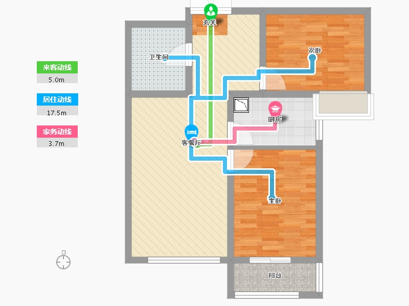 河北省-石家庄市-紫晶悦城(北区)-65.05-户型库-动静线