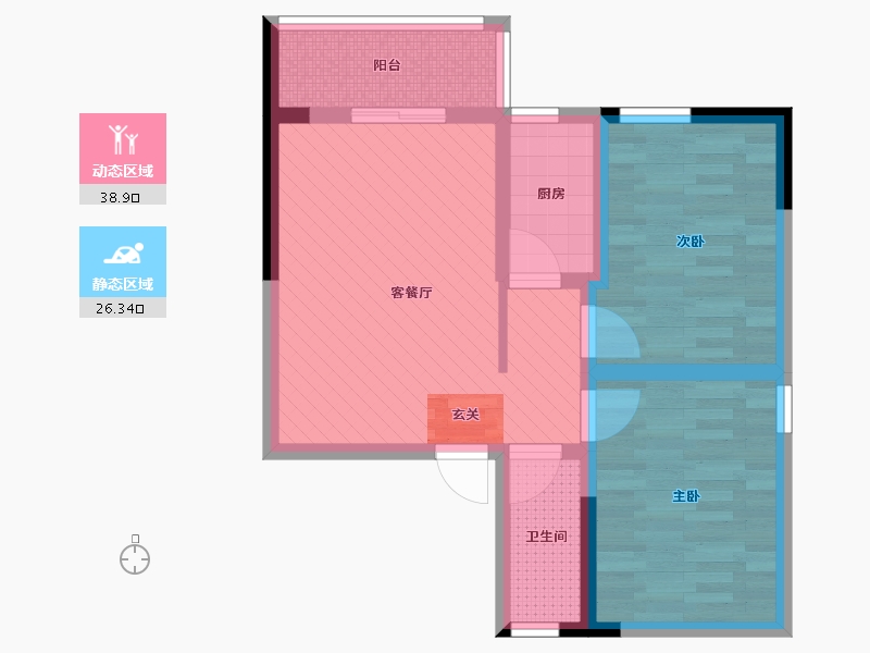 湖北省-十堰市-超伦天地-55.97-户型库-动静分区