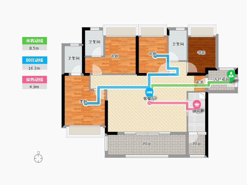 广东省-肇庆市-悦景康城天韵-116.27-户型库-动静线