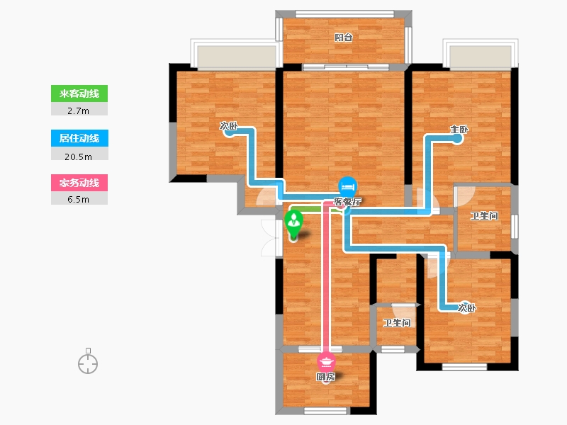 河南省-新乡市-君悦府-97.06-户型库-动静线