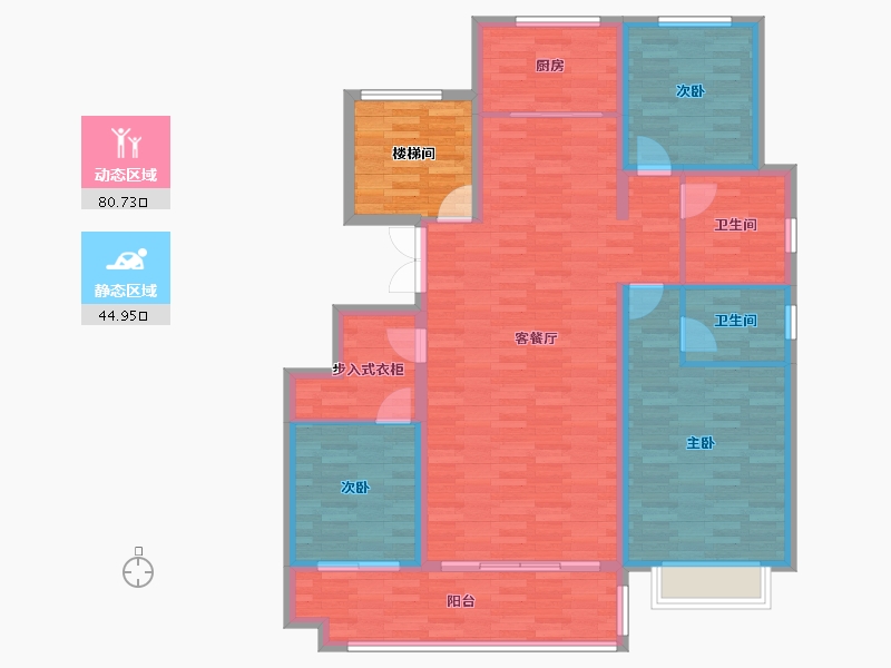 山东省-临沂市-金桥汇金湾-121.24-户型库-动静分区