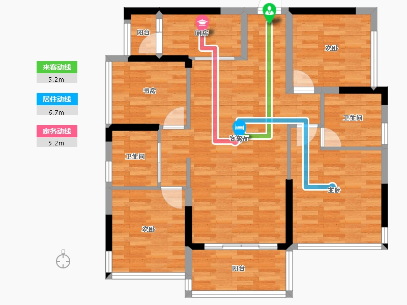 四川省-成都市-明信仕林悦府-89.52-户型库-动静线