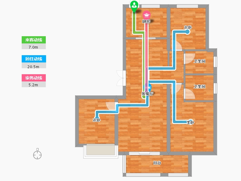 河北省-邢台市-襄政皓月-84.29-户型库-动静线