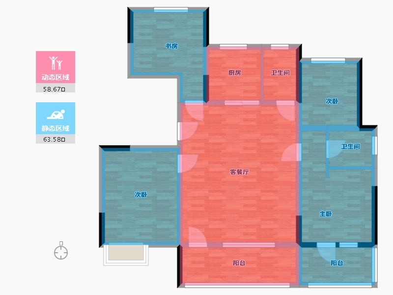 山东省-青岛市-青特小镇-108.75-户型库-动静分区