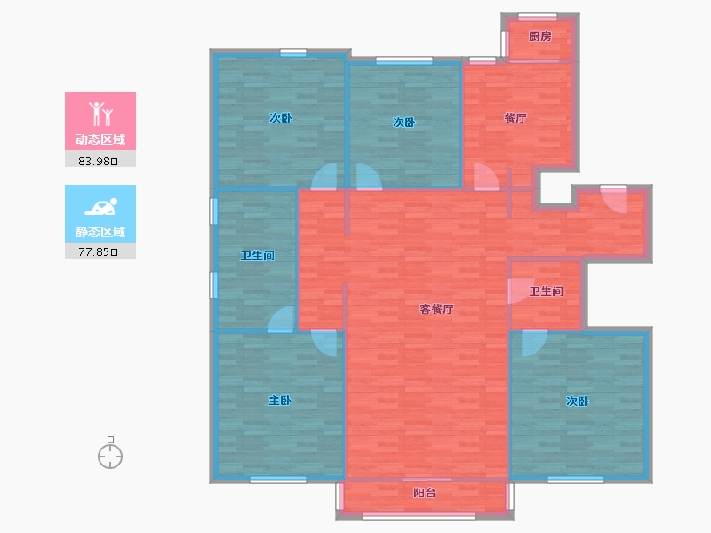 河南省-郑州市-非常国际-149.30-户型库-动静分区