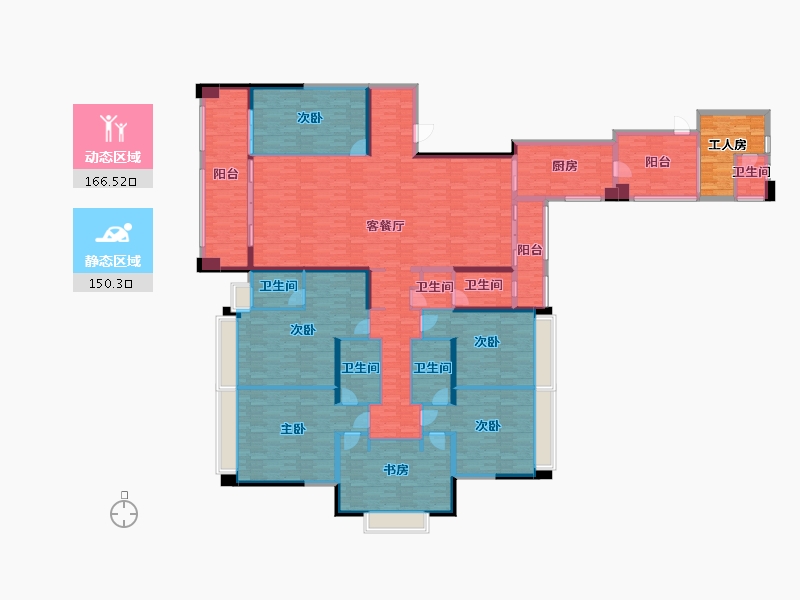 广东省-佛山市-中海千灯湖1号-299.77-户型库-动静分区