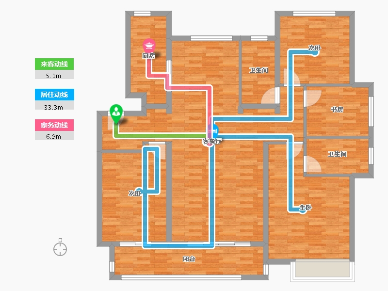 江西省-宜春市-华地公元-122.66-户型库-动静线